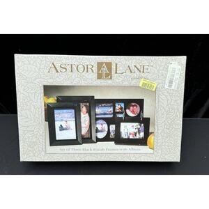 Brand New Dillards Astor Lane Essentials Black Photo Frames & Album